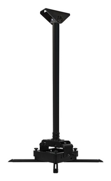 Heavy Duty Projector Ceiling Mount with Micro-Adjustment + Ceiling / Wall Mount with Tilt for use with 50mm Poles + 50mm Diameter Pole 0.5m Length - Bundle - Image 1