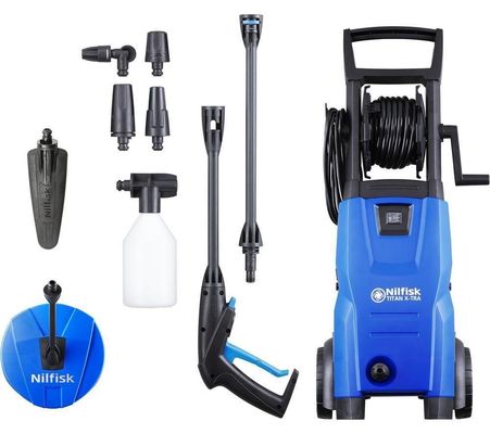 NILFISK Titan X-Tra UK Pressure Washer - 120 bar, Black,Blue