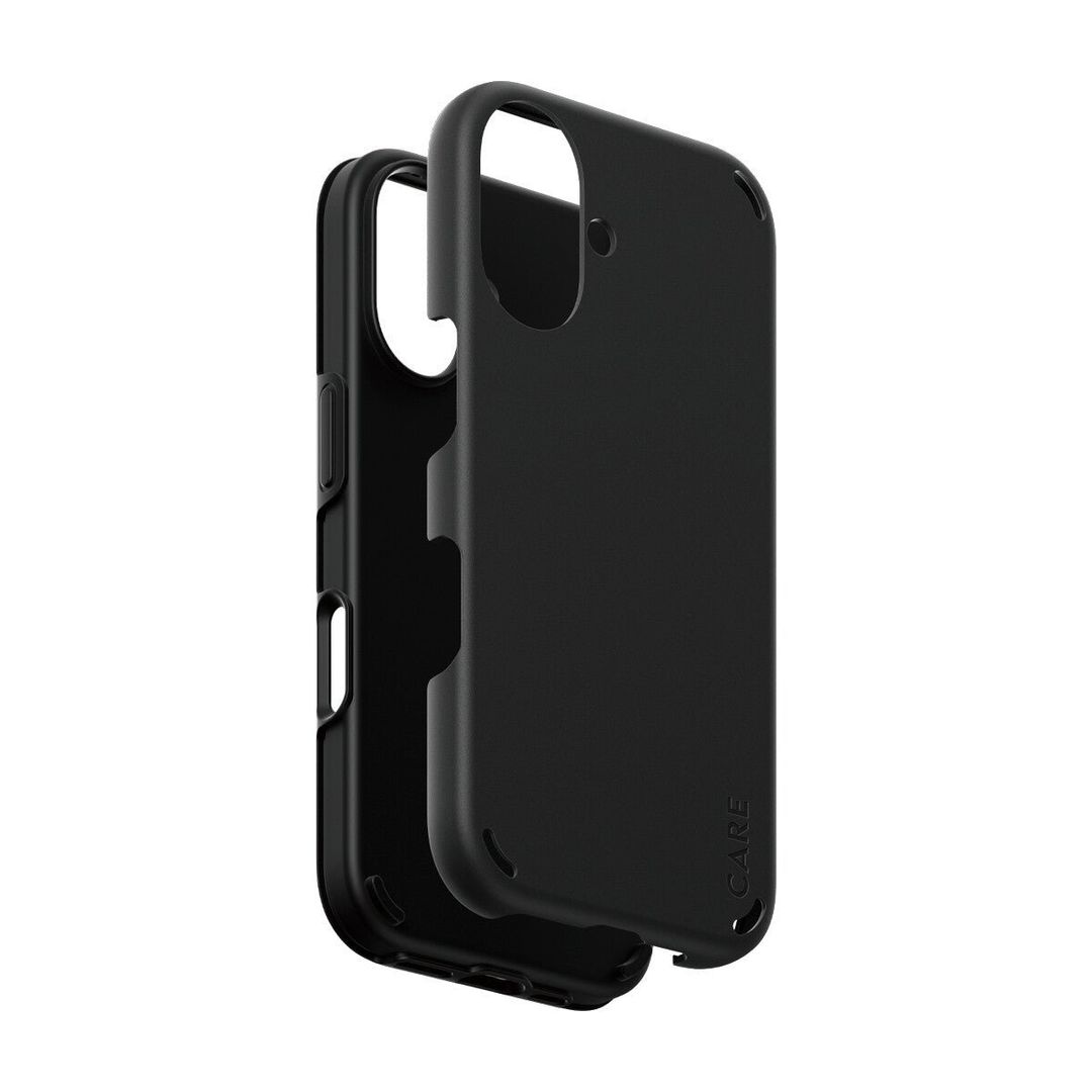 PanzerGlass CARE by Double Defense Case Black iPhone 16 - Image 1