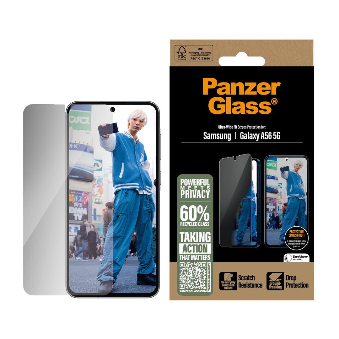 PanzerGlass ® Privacy Screen Protector Samsung Galaxy A56 5G | Ultra-W - Image 1