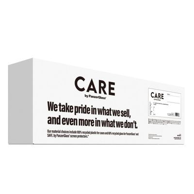 PanzerGlass CARE™ by ® Samba Case Transparent w. White Qi Compatible i