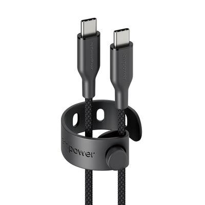 PanzerGlass empower™ by ® Racing 60W USB-C to USB-C Cable | USB 2.0 | 2M | Space Black