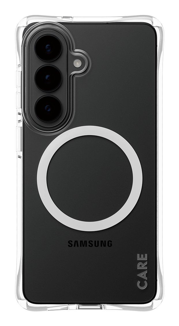 PanzerGlass CARE™ by ® Samba Case Transparent w. White Qi Samsung Galaxy S26 - Image 1