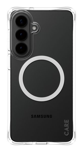 PanzerGlass CARE™ by ® Samba Case Transparent w. White Qi Samsung Galaxy S26+