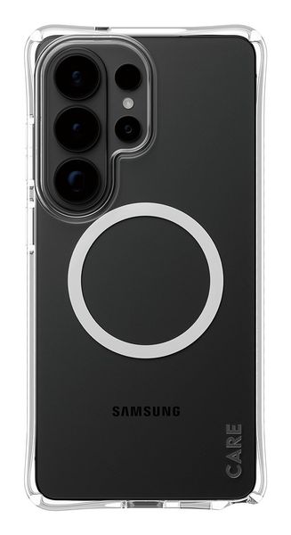 PanzerGlass CARE™ by ® Samba Case Transparent w. White Qi Samsung Galaxy S26 Ultra