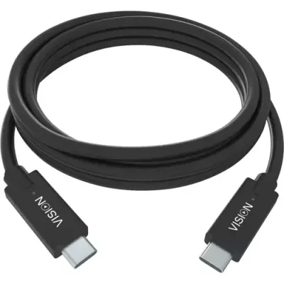 Vision TC 2MUSBC/BL USB cable USB 3.2 Gen 1 (3.1 Gen 1) 2 m USB C Black - Thumbnail 2