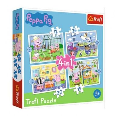 4-in-1 Peppa Pig Puzzle - Thumbnail 2