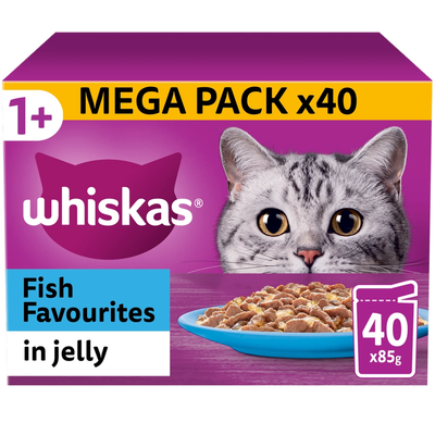 Whiskas 1+ Pouches in Jelly - Fish Favourites / 40 - Thumbnail 2