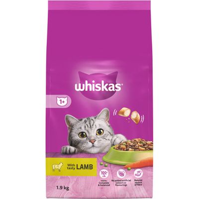 Whiskas Complete 1+ Dry Cat Food - Lamb - Thumbnail 2