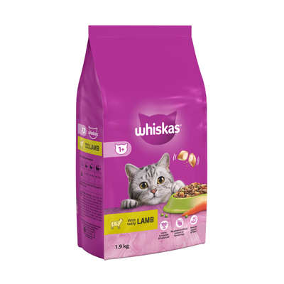 Whiskas Complete 1+ Dry Cat Food - Lamb