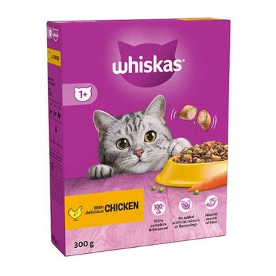 Whiskas With Chicken Dry Cat Food 300g - Thumbnail 2