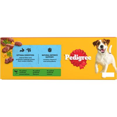 PEDIGREE Adult Wet Dog Food Mixed Selection Jelly 40 x 100g Mega Pack Pouch