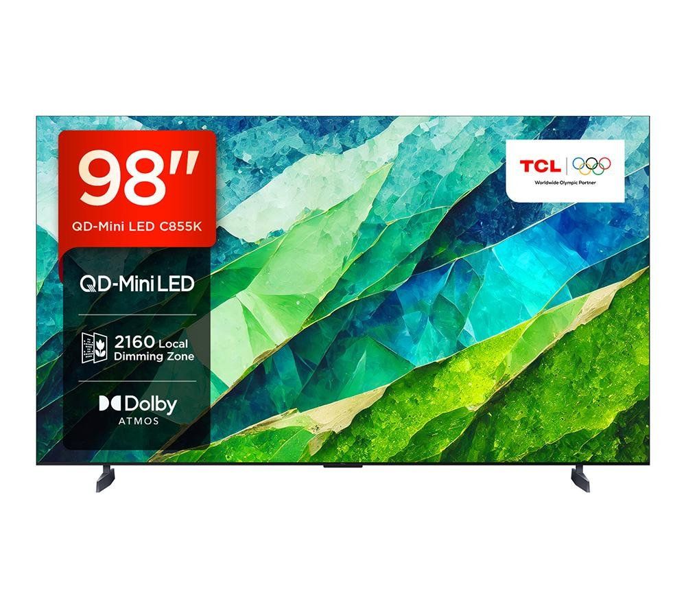 TCL 98C855K TV 2.49 m (98") 4K Ultra HD Smart TV Wi-Fi Titanium 3500 cd/m - Image 1