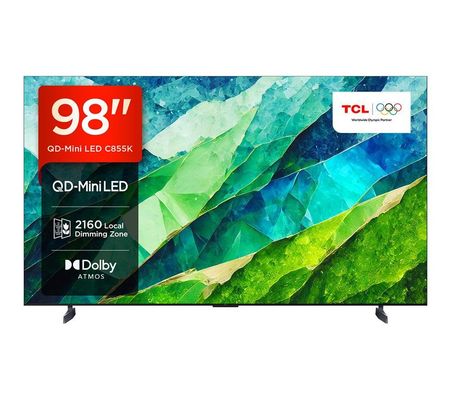 TCL 98C855K TV 2.49 m (98") 4K Ultra HD Smart TV Wi-Fi Titanium 3500 cd/m