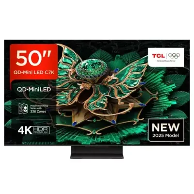 TCL 50C7K-UK TV 127 cm (50") 4K Ultra HD Smart TV Wi-Fi Black 3000 cd/m