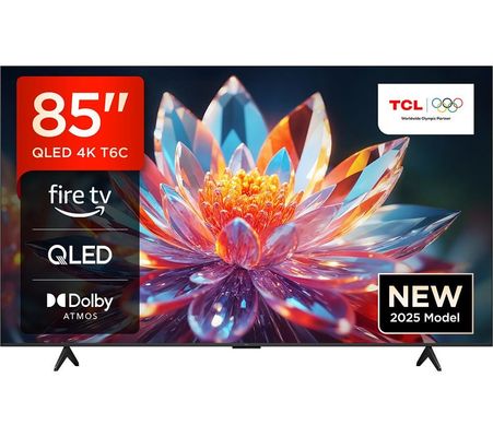 TCL T6C -UK 85 inch QLED 4K HDR 10+ Dolby Vision &amp; Atmos Smart Fire TV - Thumbnail 2