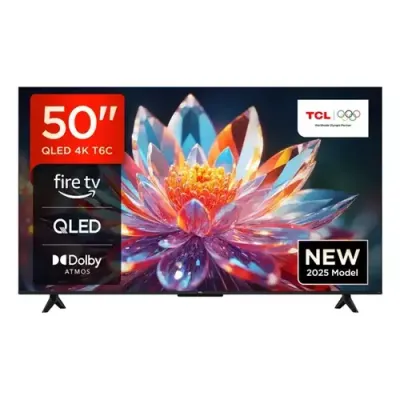 TCL T6C -UK 50 inch QLED 4K HDR 10+ Dolby Vision & Atmos Smart Fire TV - Thumbnail 2