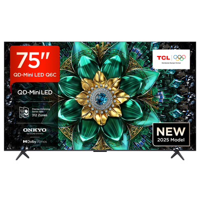 TCL 75Q6C 2025 75" 4K QD-Mini LED UHD Smart TV - BLACK - Thumbnail 4