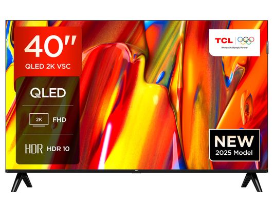 TCL 40V5C-UK 40-Inch QLED Full HD HDR Smart TV Google TV & Dolby Audio