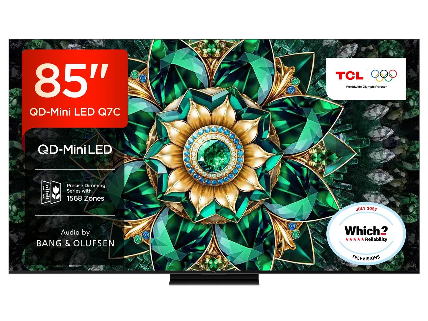 TCL 85Q7C 2025 85" Premium 4K QD-Mini LED UHD Smart TV - BLACK - Image 1
