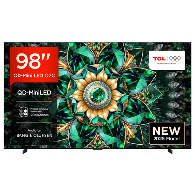 TCL 98Q7C-UK 2025 98" Premium 4K QD-Mini LED UHD Smart TV - BLACK - Thumbnail 4