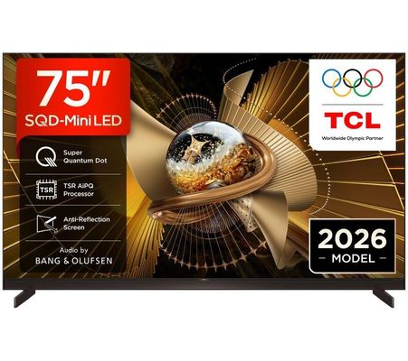 TCL 75X11L-UK 75 4K QD-Mini LED Google TV Ultra Bright 75 Inch QLED Mini LED Smart TV with Dolby Vision HDR & Google TV