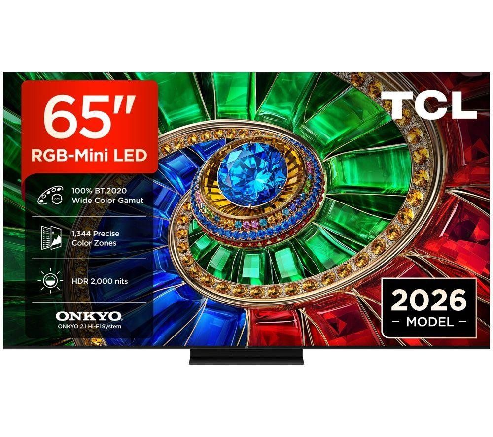 TCL 65RM7L-UK 65 4K Mini LED Google TV RGB Precision Dimming 144Hz Gaming ONKYO Sound AI Processor & Gemini Smart TV - Image 1