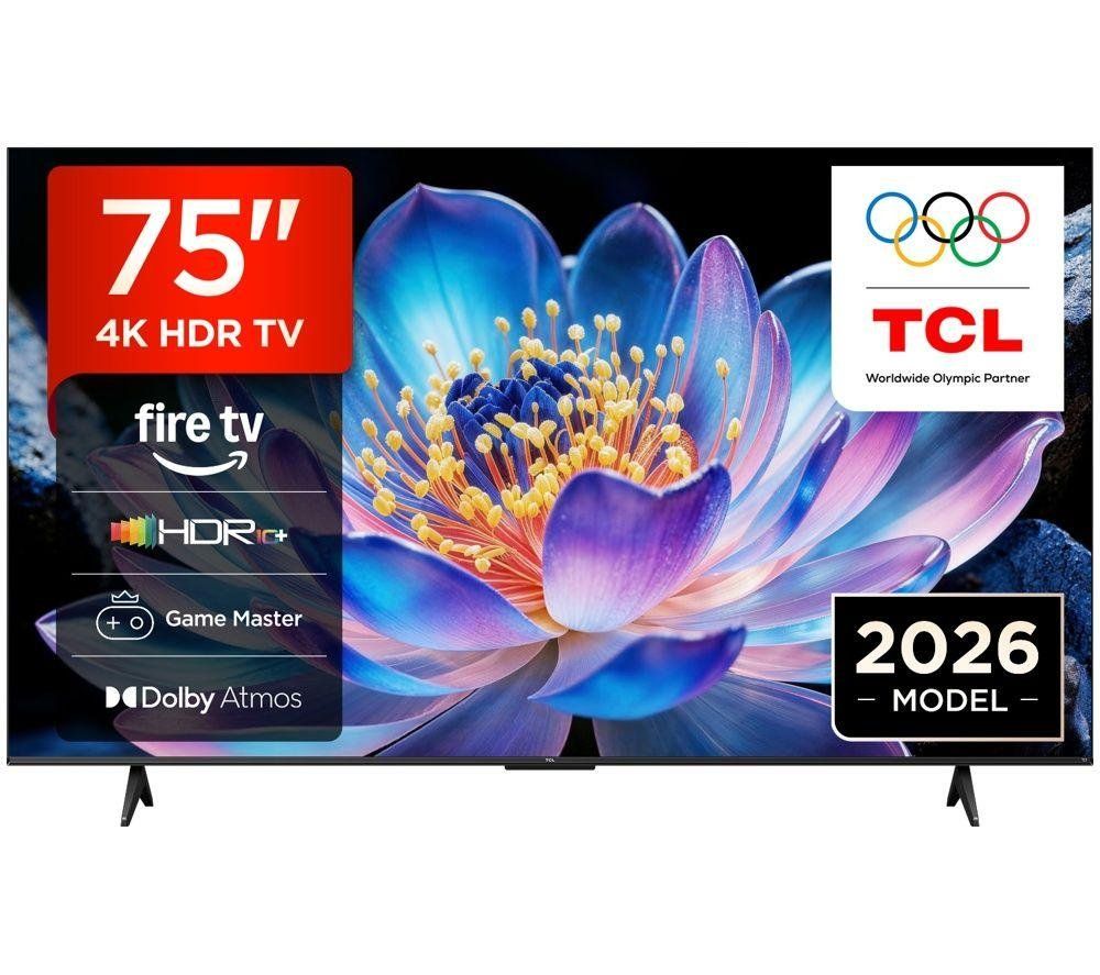 TCL 75" 75V6D-UK Smart 4K Ultra HD HDR Fire TV - Image 1