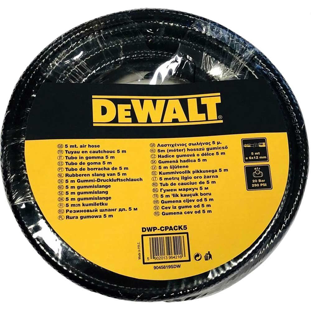 DeWalt DWP-CPACK5 Professional Rubber Air Line Hose 8mm 5m - Image 1