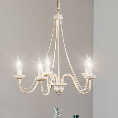 HELAM Malbo 5-bulb chandelier in white