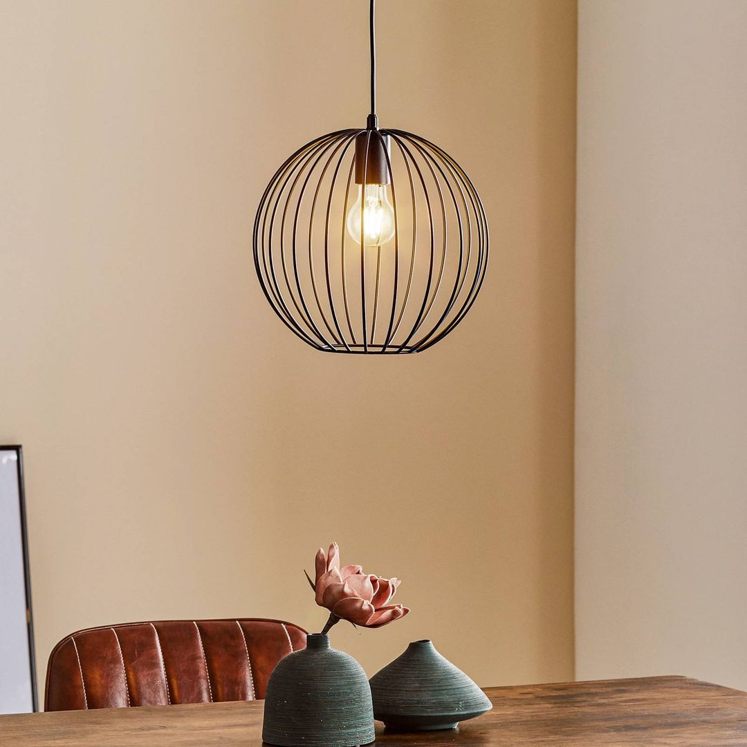 HELAM Cumera pendant light with cage shade, Ø 30 cm - Image 1