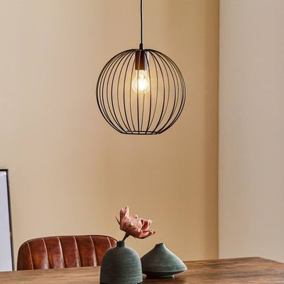 HELAM Cumera pendant light with cage shade, Ø 30 cm
