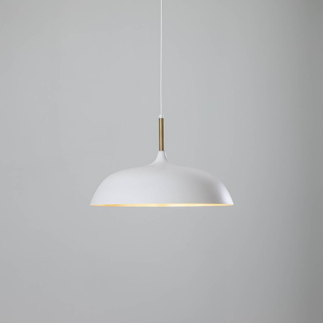 Eko-Light Lincoln pendant light, white/gold - Image 1