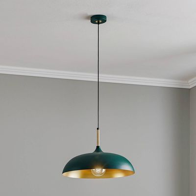 Eko-Light Lincoln pendant light, green/gold