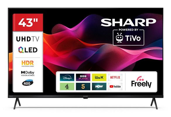 Sharp 43HM5245K 4K UHD QLED Freely TV