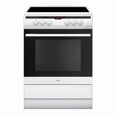 AMICA 608CE2TAW 60 cm Electric Ceramic Cooker - White, White