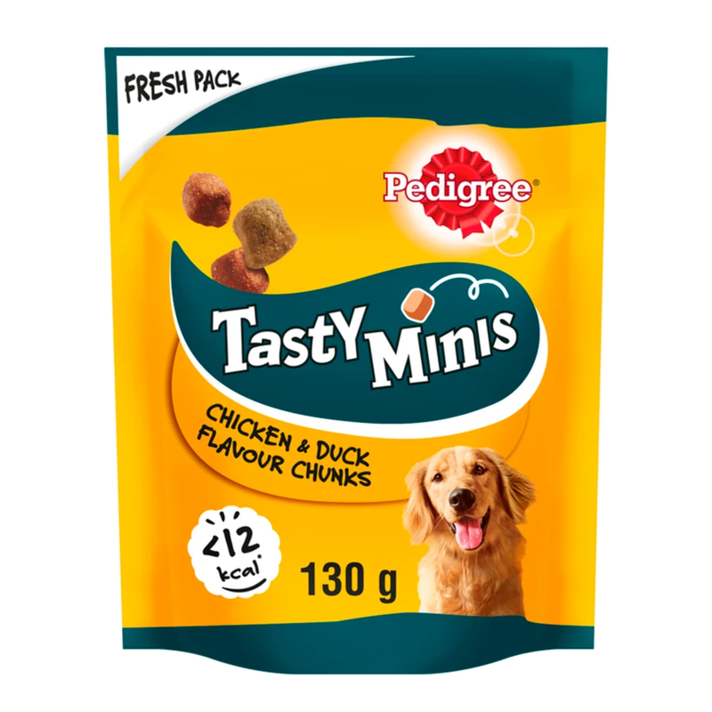 Pedigree Tasty Minis Chicken & Duck 130g - Image 1