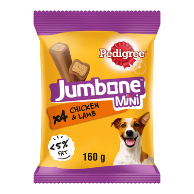 Pedigree Jumbone Mini Chicken & Lamb Dog Treats 160g