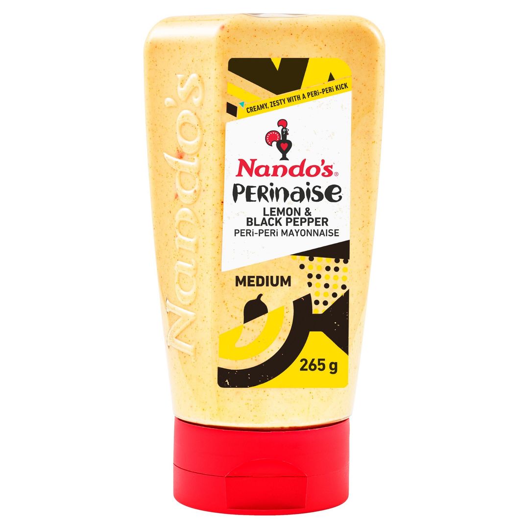 Nando's Perinaise Lemon & Black Pepper Peri-Peri Mayonnaise 265g - Image 1