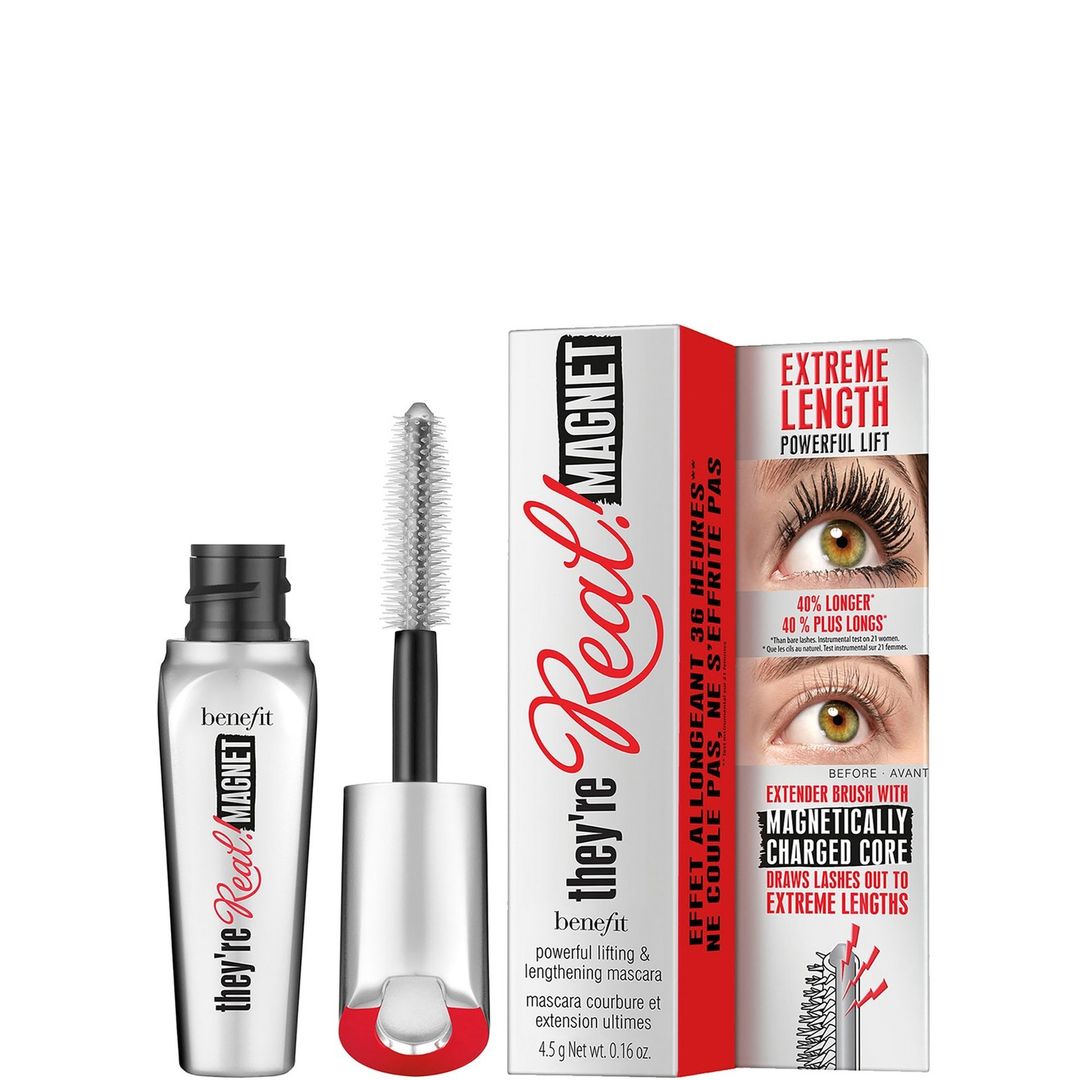 benefit They’re Real Magnet Extreme Lengthening and Powerful Lifting Mascara Mini - Supercharged Black 4.5g - Image 1