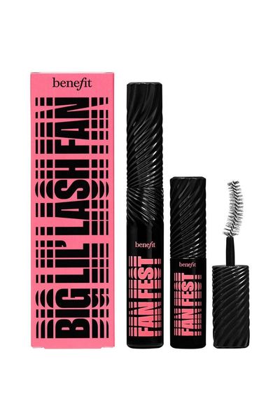 Benefit Big Lil Lash Fan Fanning & Volumising Fan Fest Mascara Duo Set (Worth £42) in Hyper Black