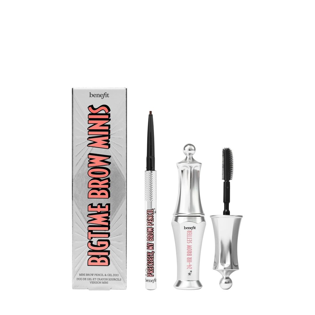 benefit Bigtime Brow Minis - Precisely, My Brow Pencil and Gel Setter Duo (Various Shades) - Warm Black-Brown - Image 1