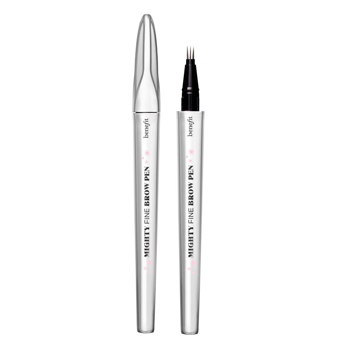 benefit Mighty Fine Brow Superfine Triple Tip Pen 0.5ml (Various Shades) - 4 Warm Deep Brown - Image 1
