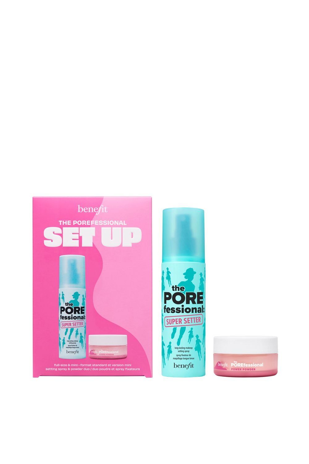 Benefit Women's The Porefessional Set Up Setting Spray & Powder Duo Worth £52 - Image 1