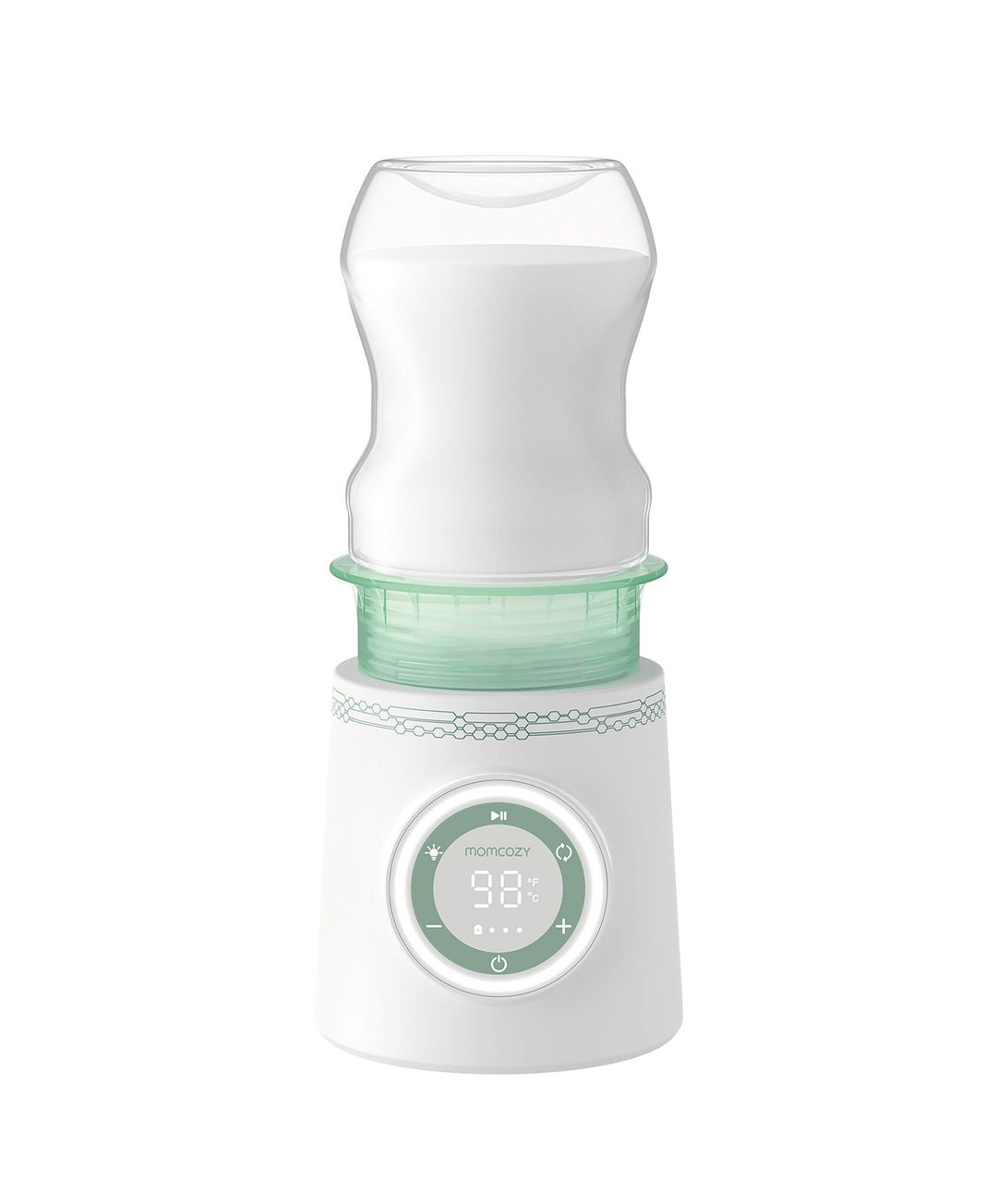 MOMCOZY MW003-WH12BA-A Baby Bottle Warmer - White - Image 1