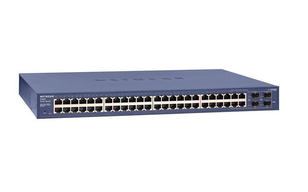 NETGEAR GS748T Managed L2+ Gigabit Ethernet (10/100/1000) Blue - Image 1