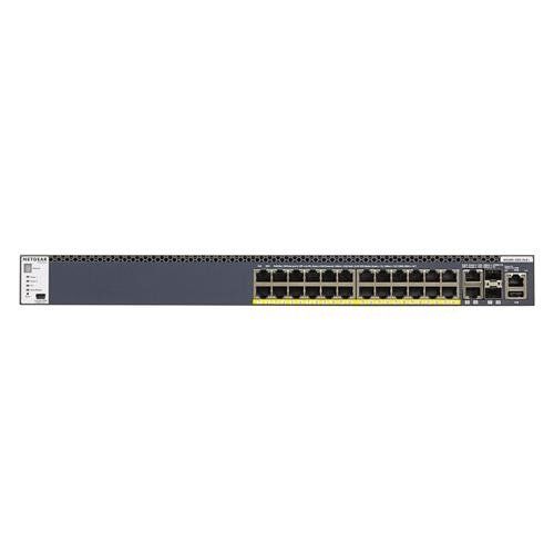 NETGEAR M4300-28G-PoE+(1000W)/US/EMEA Managed Gigabit Ethernet (10/100/1000) Power over Ethernet (PoE) 1U Black - Image 1