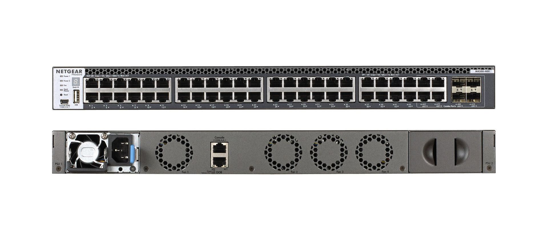 NETGEAR M4300-48X/US/EME Managed 10G Ethernet (100/1000/10000) 1U Grey - Image 1