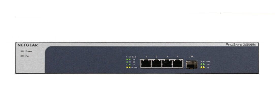 NETGEAR XS505M Unmanaged 10G Ethernet (100/1000/10000) Grey. Silver - Image 1