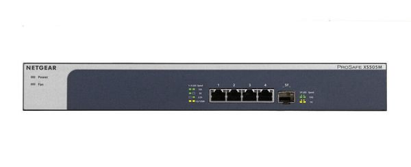 NETGEAR XS505M Unmanaged 10G Ethernet (100/1000/10000) Grey. Silver